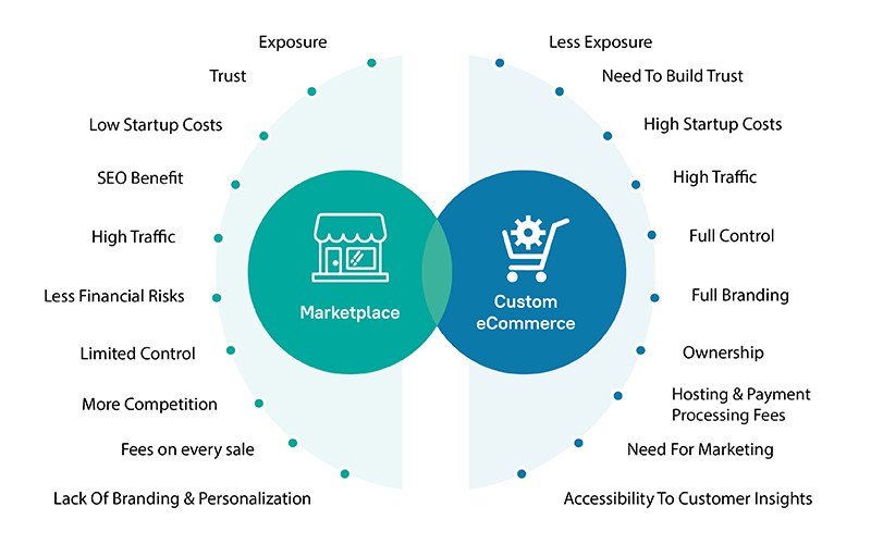 Marketplace vs. Custom eCommerce Website